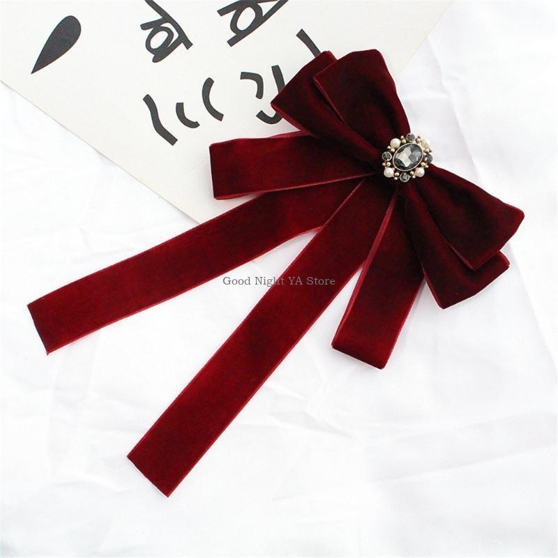 Bow Tie Pre Tied - Luxurious Velvets Bows Tie for Women