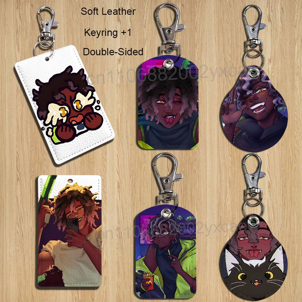 Lanyard Badge Holder - M-Micah Yujin GAME ERROR 143 Leather