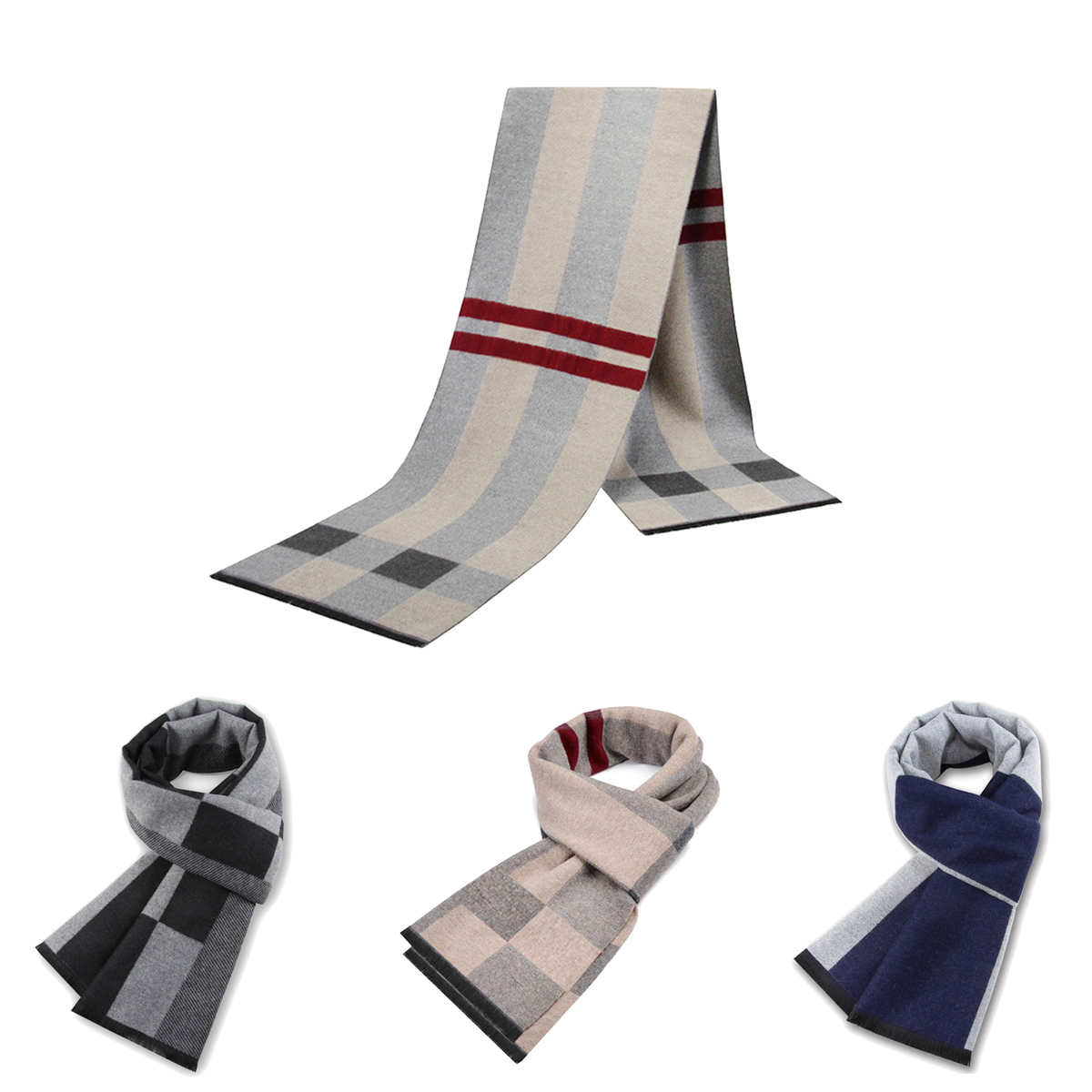 Muffler Men Wool - Men Scarf For Man Winter Copy
