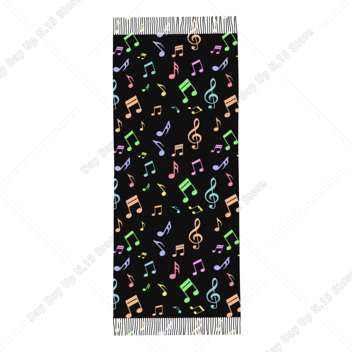 Cute And Colorful Music Notes  - огляд і ціна Pashmina Wrap Large