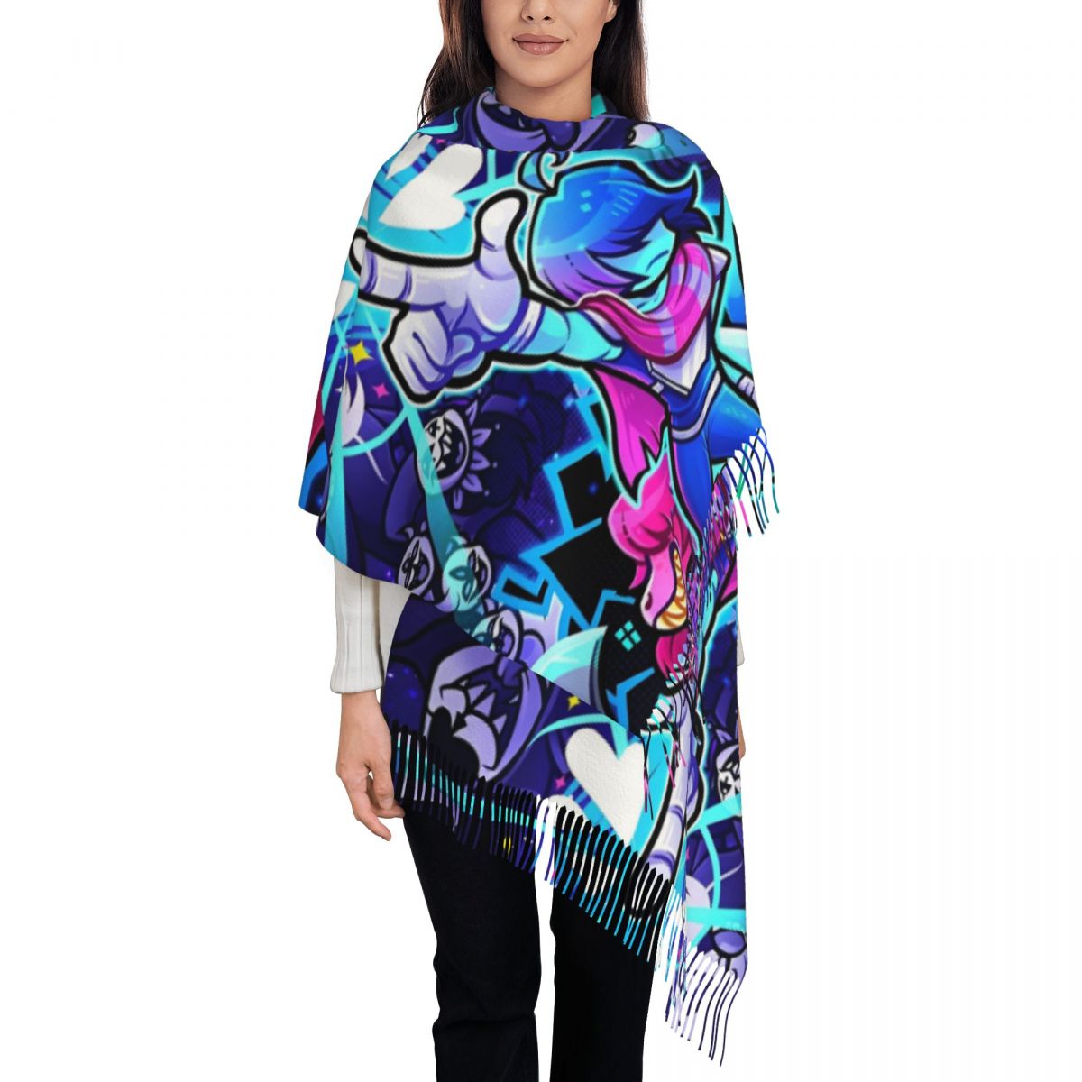 Deltarunes  Shawl Wraps Womens - огляд і ціна Pashmina Wrap Large