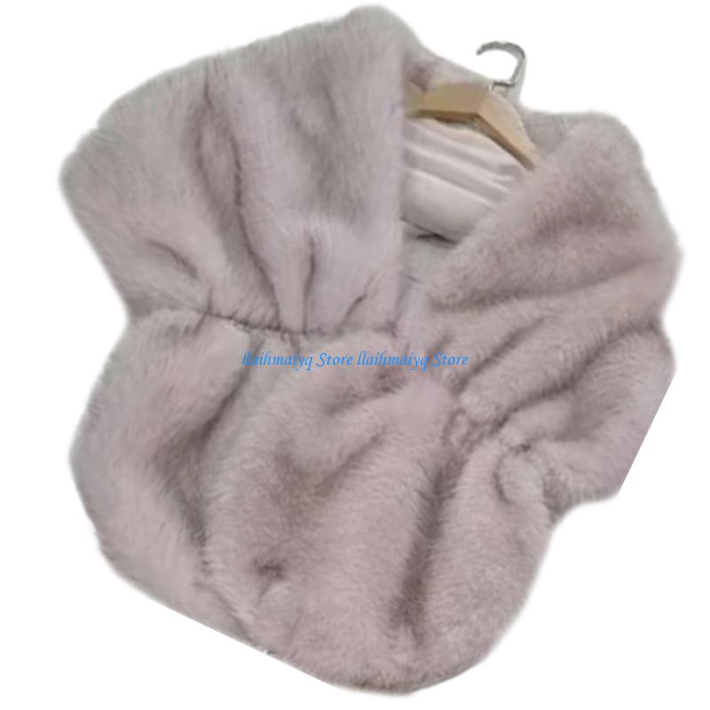 573B Luxurious Artificial Furs - огляд і ціна Stole Wedding Shawl