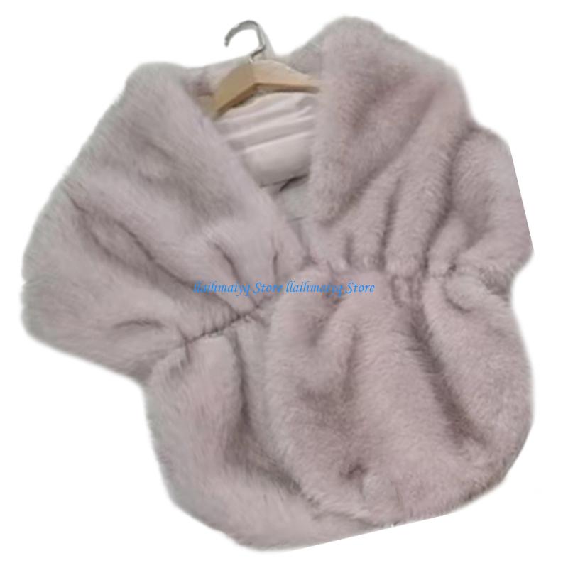 573B Luxurious Artificial Furs - огляд і ціна Stole Wedding Shawl