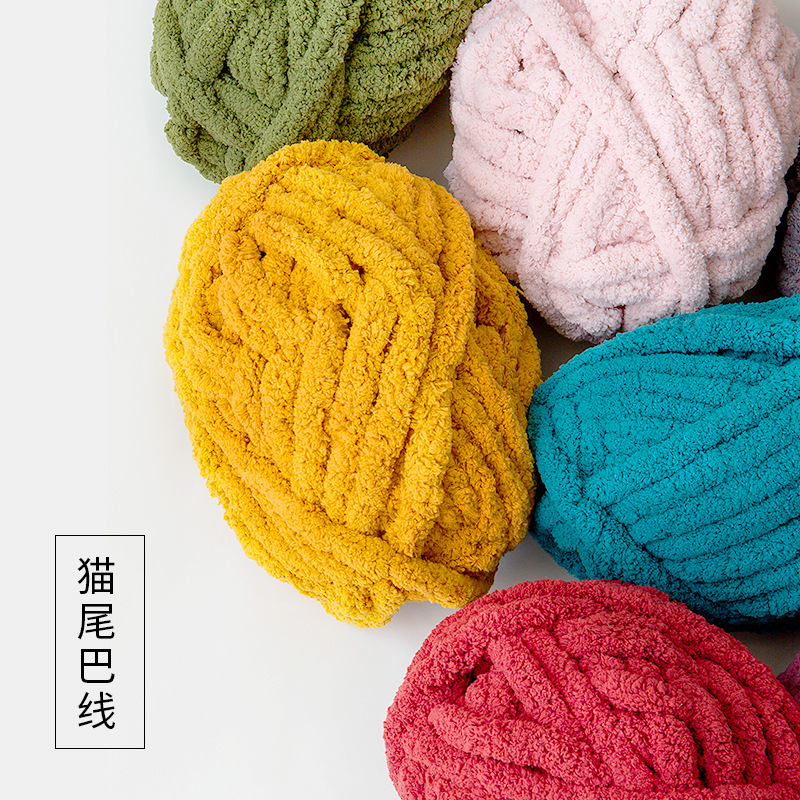 Super Coarse Yarn for Pet Bed, - огляд і ціна Woven Scarf Blanket