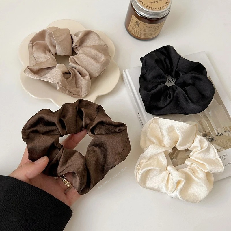 Vintage Silk Hair Scrunchies E - огляд і ціна Silk Tie Striped