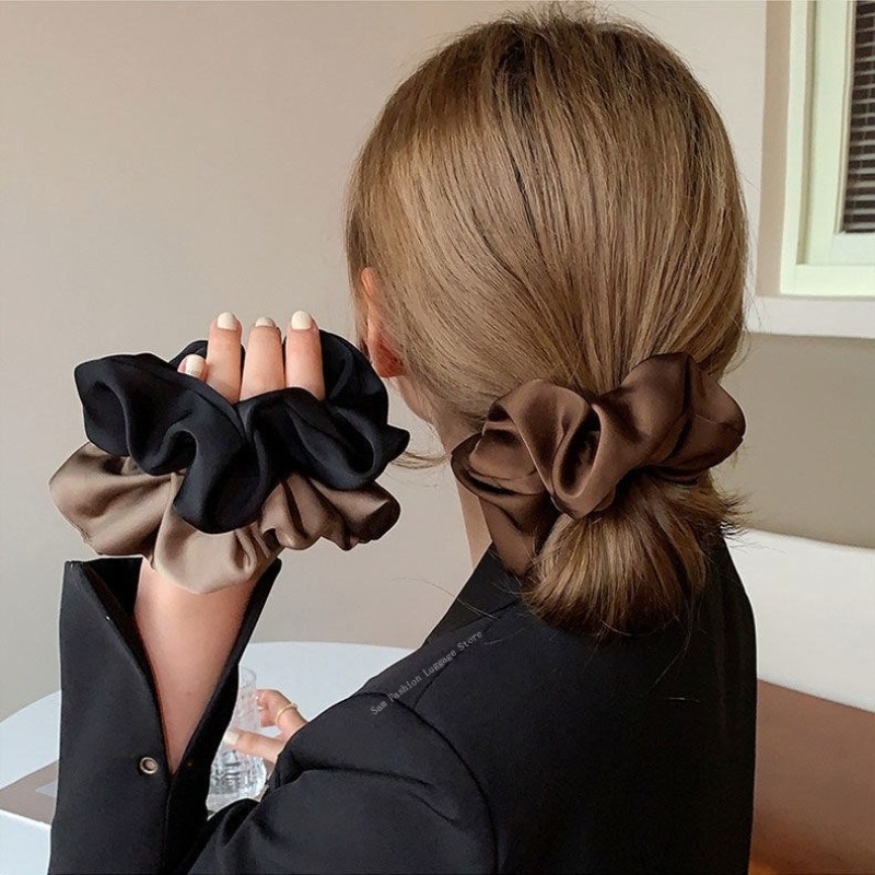 Vintage Silk Hair Scrunchies E - огляд і ціна Silk Tie Striped