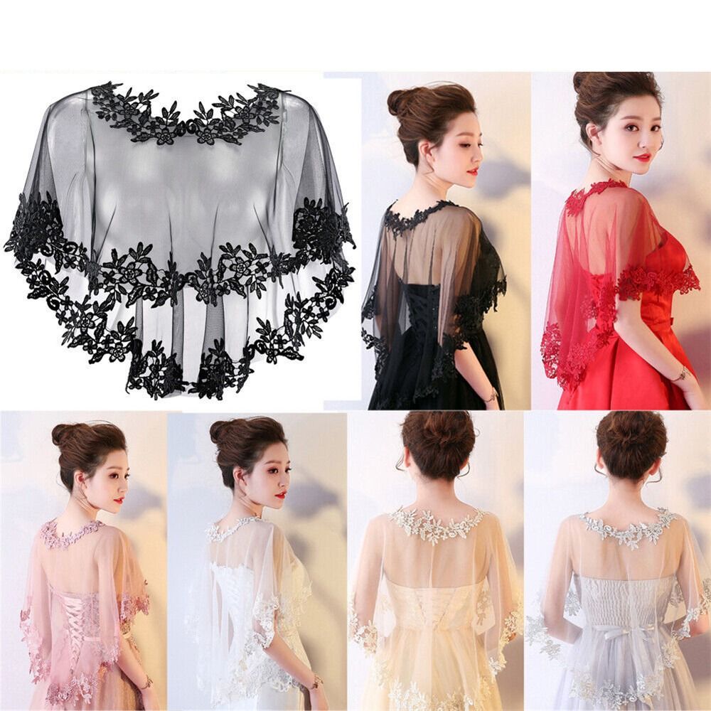 Fashion Lace Short Sleeve Shru - огляд і ціна Stole Wedding Shawl
