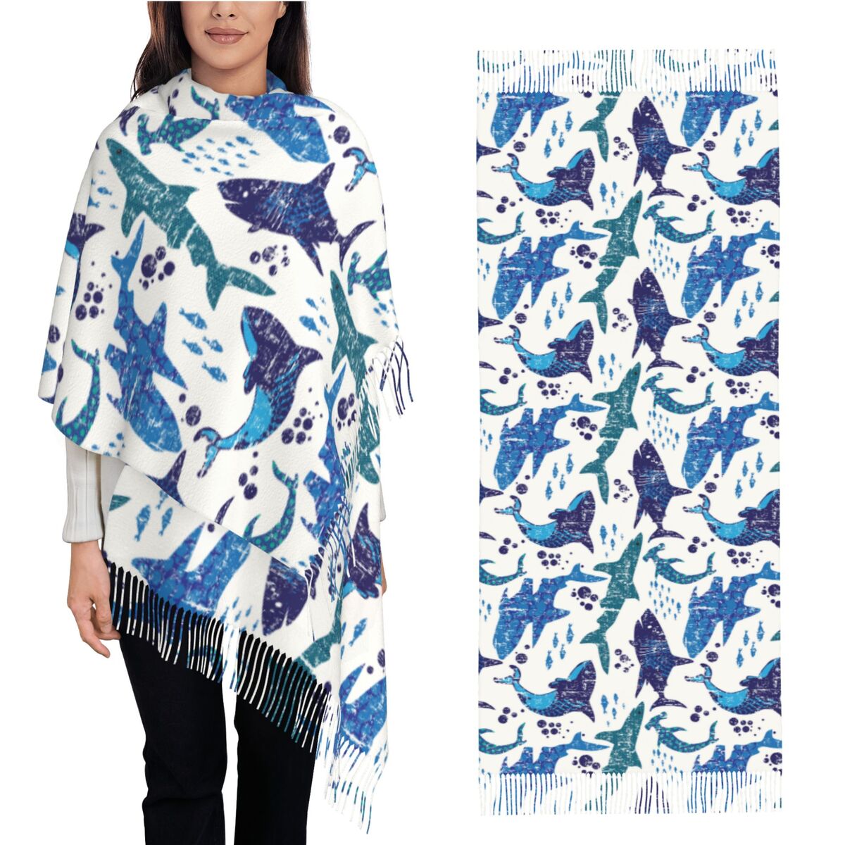 Shark Underwater World Ocean S - огляд і ціна Pashmina Wrap Large