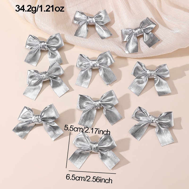 Gold and Silver Bow Hair Clips - огляд і ціна Tie Clip Silver