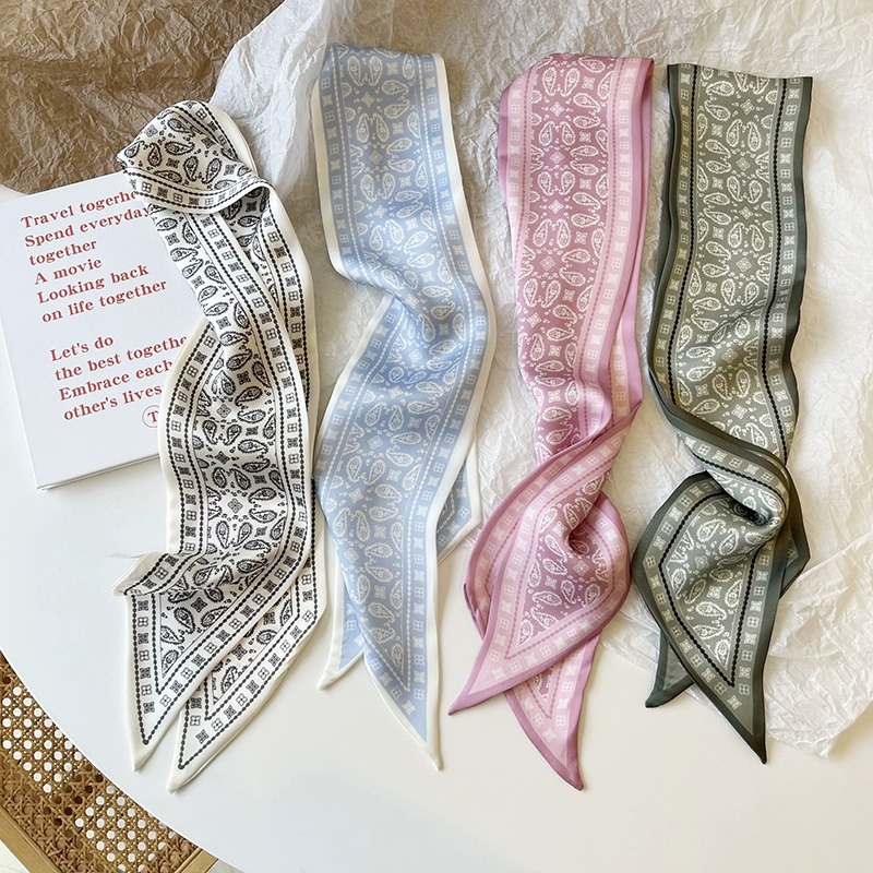Set Series Silk Satin Scarf Wo - огляд і ціна Ascot Neck Scarf