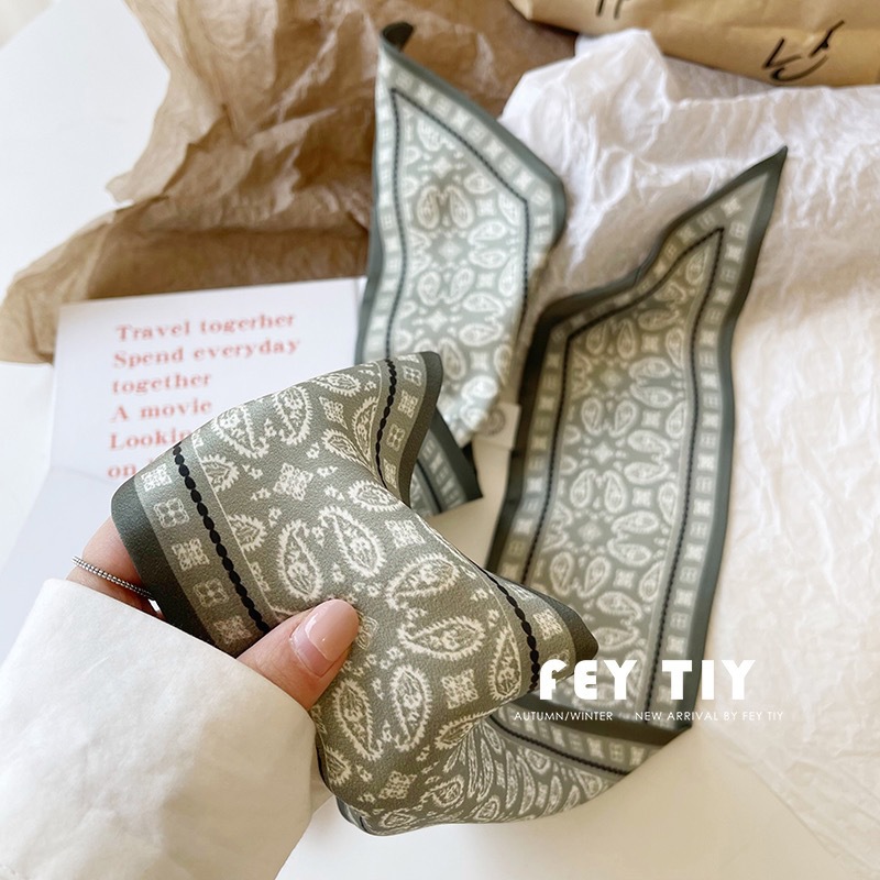 Set Series Silk Satin Scarf Wo - огляд і ціна Ascot Neck Scarf