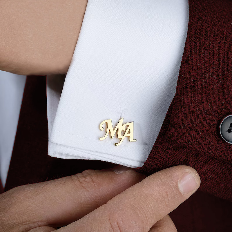 Custom Cufflinks for Mens Pers - огляд і ціна Tie Clip Silver