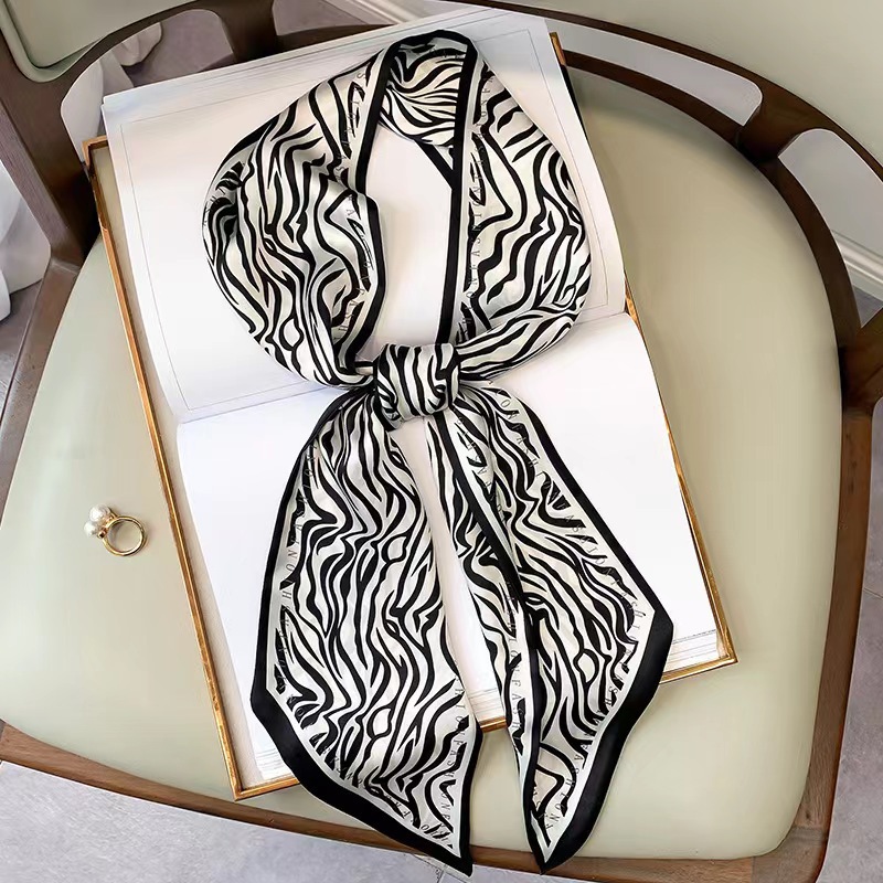 Luxury Zebra Print Silk Square - огляд і ціна Silk Tie Striped