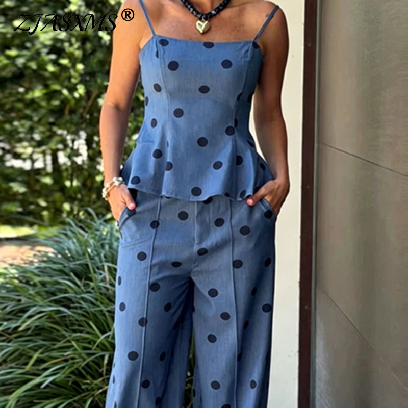 Vintage Dot Print Chambray Two - огляд і ціна Pocket Square Set