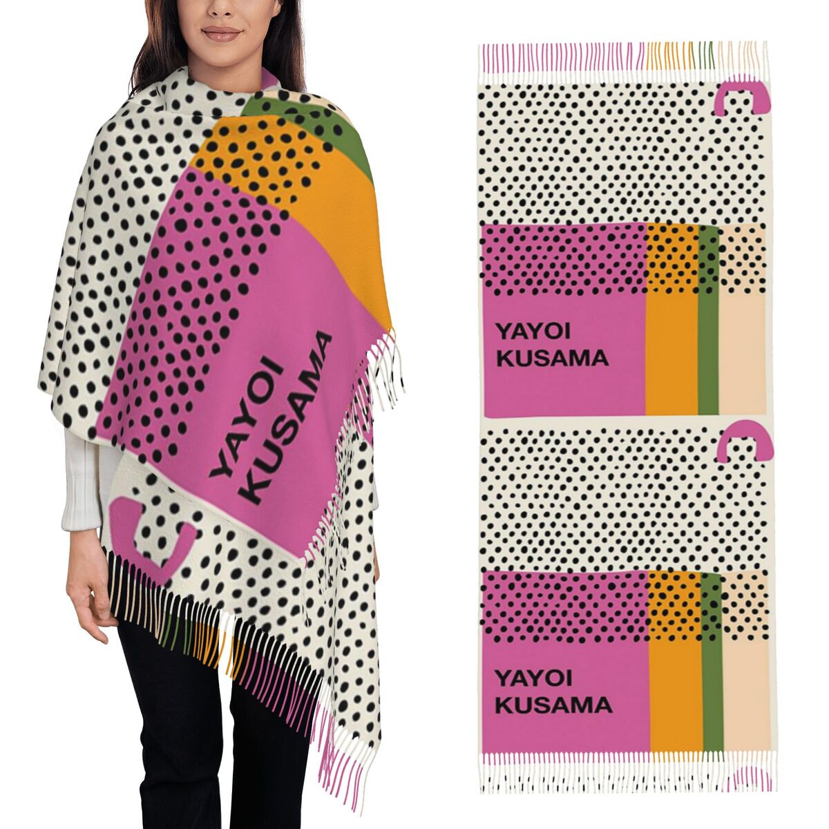Luxury Yayoi Kusama Infinity D - огляд і ціна Infinity Scarf Knit