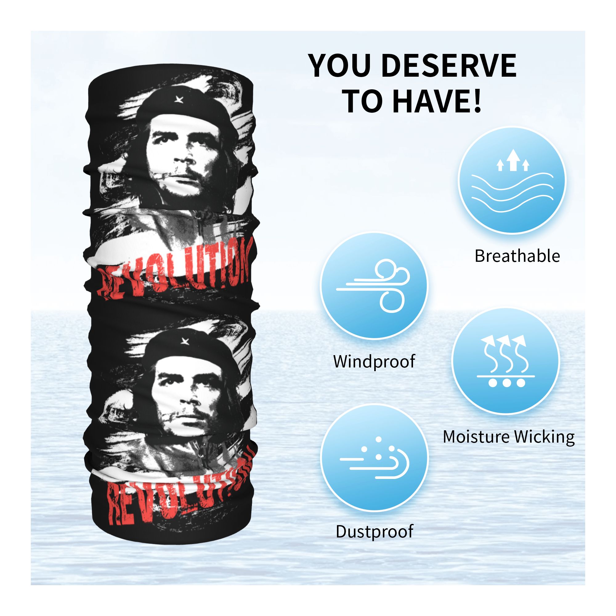 Custom Che Guevara Revolution  - огляд і ціна Neck Warmer Tube