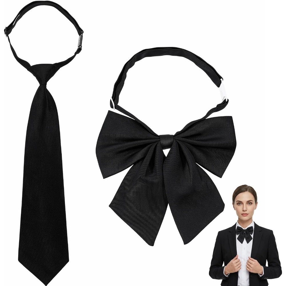 Black Bow Ties for Women, Larg - огляд і ціна Bow Tie Pre Tied
