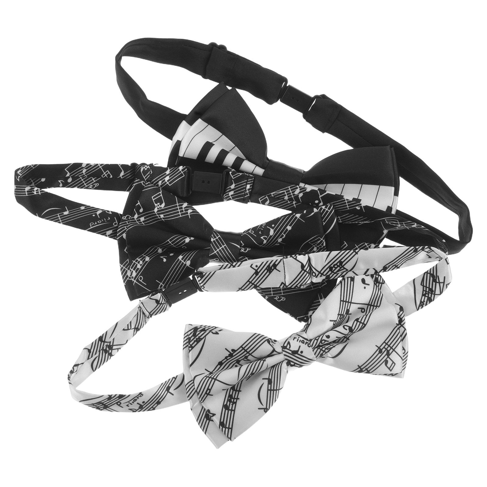 3Pcs Music Note Bow Tie Set Pr - огляд і ціна Bow Tie Pre Tied