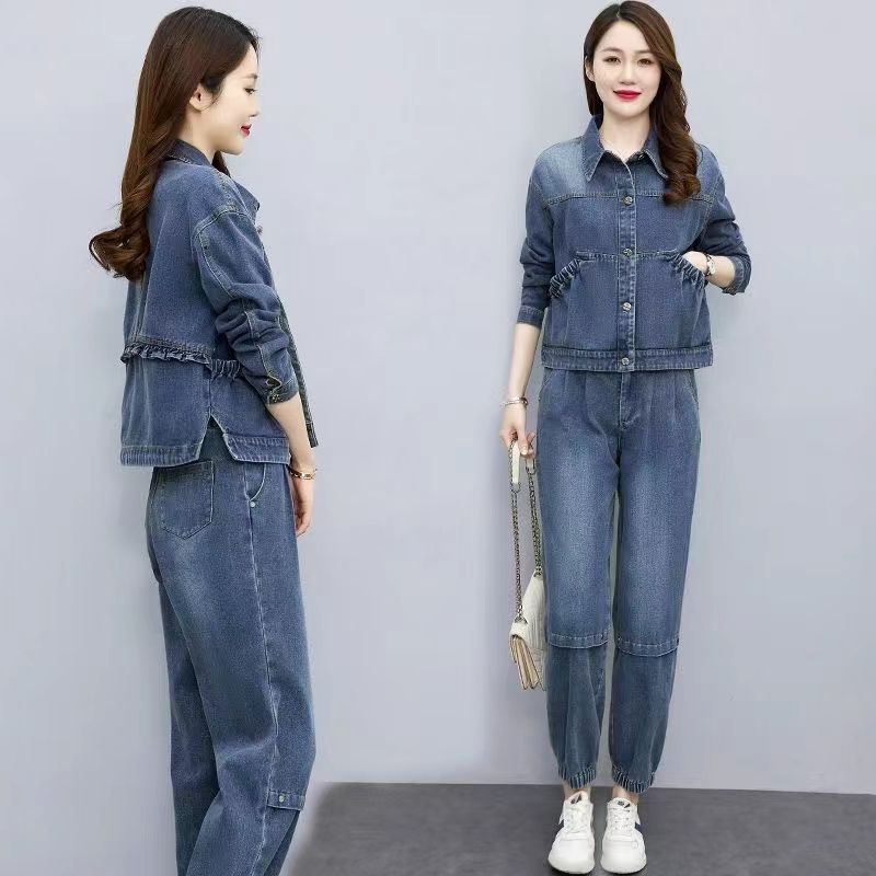 Women Denim Suits 2024 New Spr - огляд і ціна Pocket Square Set