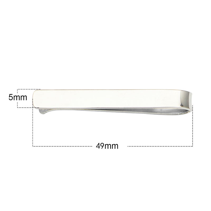 Beadsnice Pure 925 Sterling Si - огляд і ціна Tie Clip Silver