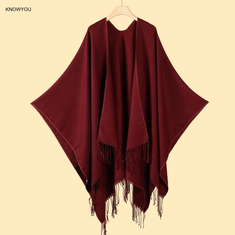 Solid Color Ponchos Men Women  - огляд і ціна Muffler Men Wool