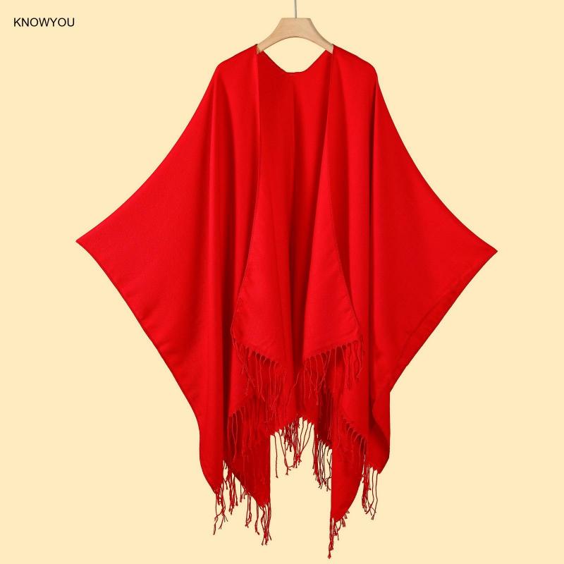 Solid Color Ponchos Men Women  - огляд і ціна Muffler Men Wool