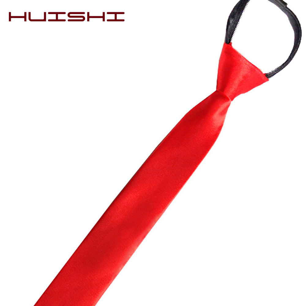 HUISHI Pre-tied Zipper Tie Nec - огляд і ціна Skinny Tie Men