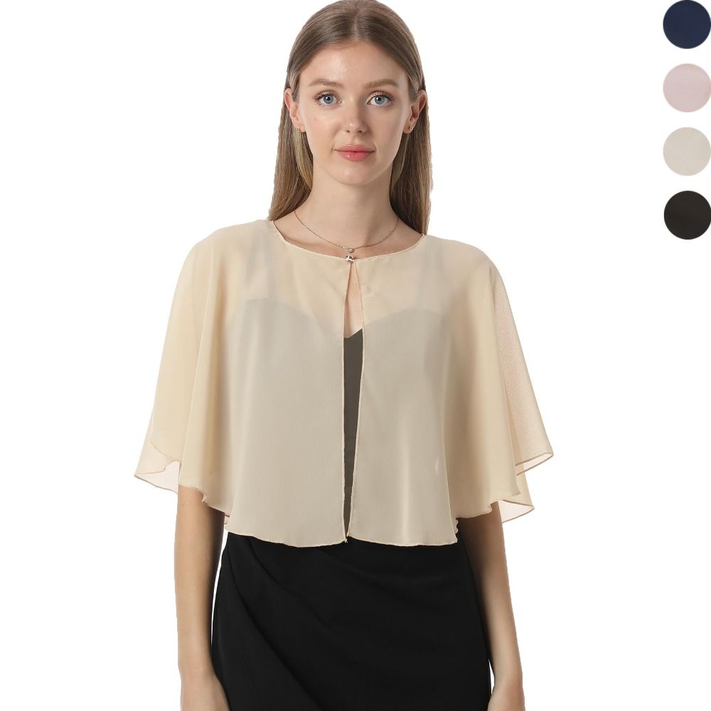 Vintage Sheer Chiffon Capelet  - огляд і ціна Stole Wedding Shawl