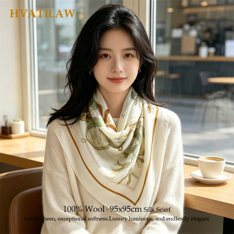 100% Wool Scarf Female Luxury  - огляд і ціна Pashmina Wrap Large