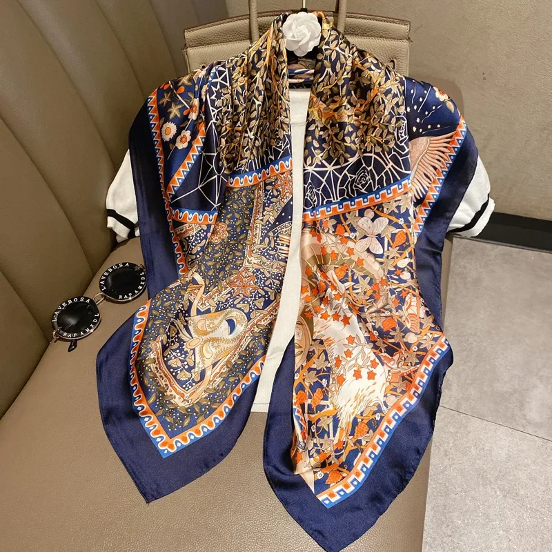 Light luxury 90 Silk scarf imi - огляд і ціна Silk Tie Striped