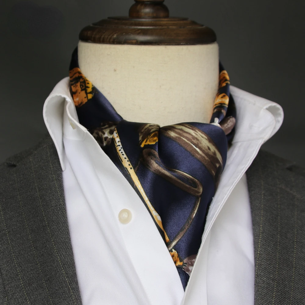 British Men's Silk Scarf Small - огляд і ціна Ascot Neck Scarf