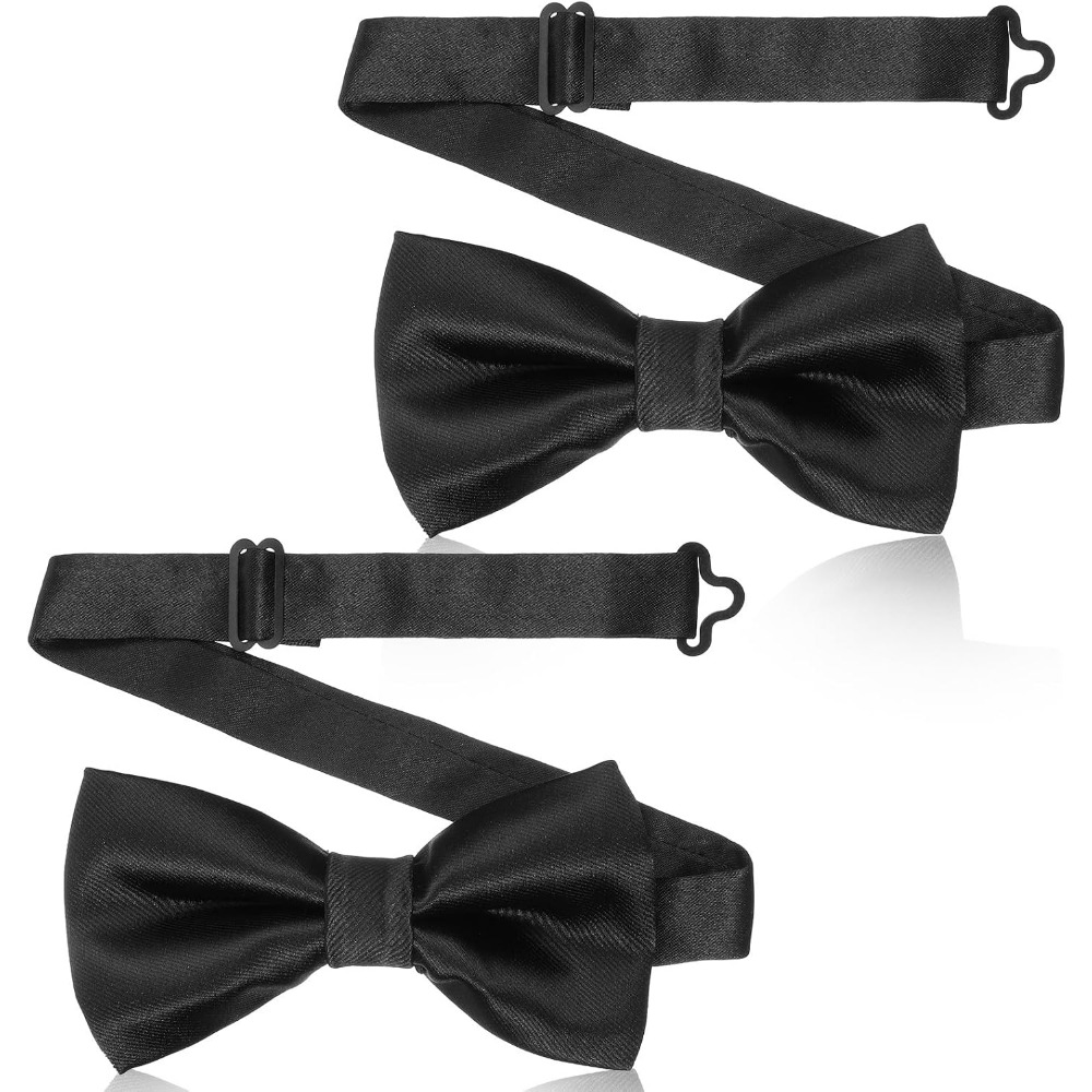 2-Piece Black Bow Ties, Pre-Ti - огляд і ціна Bow Tie Pre Tied