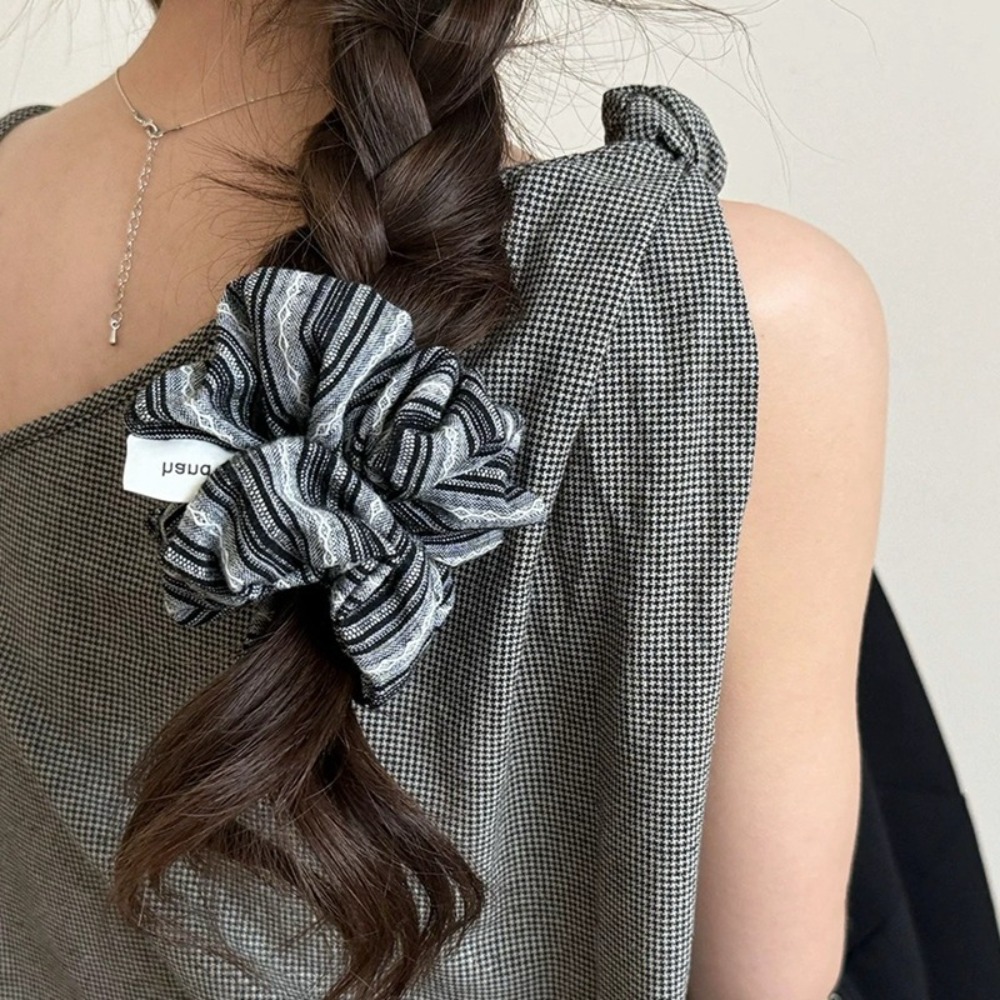 2025 Korea Fashion Stripe Hair - огляд і ціна Silk Tie Striped
