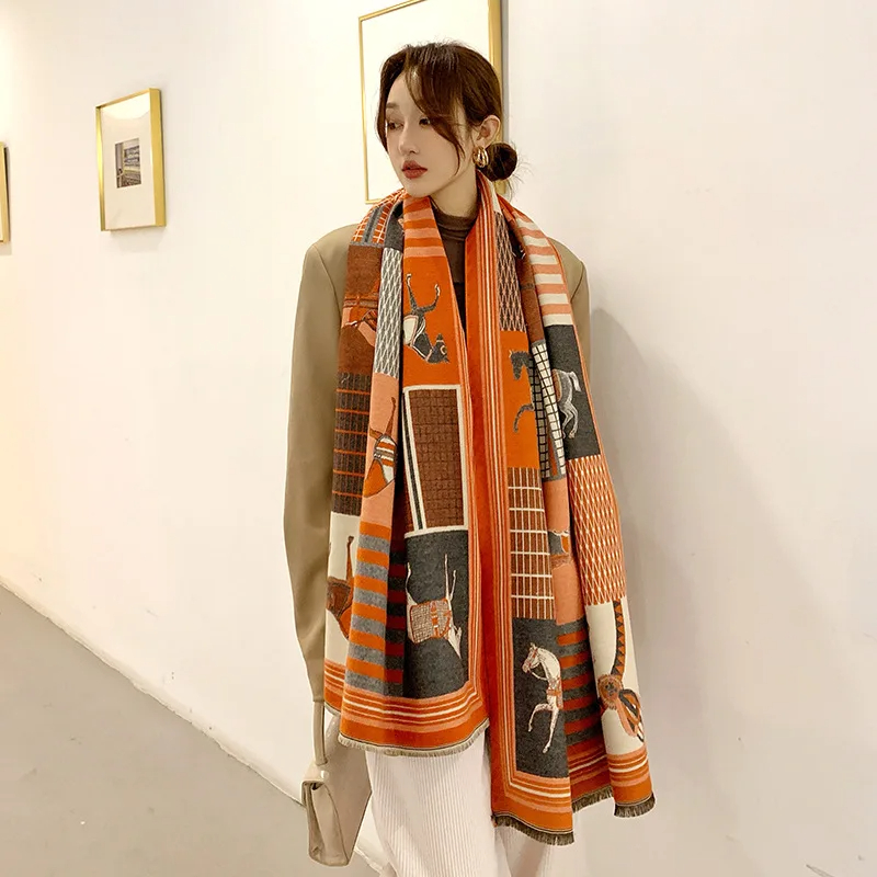 2024 New Luxury Winter Cashmer - огляд і ціна Woven Scarf Blanket