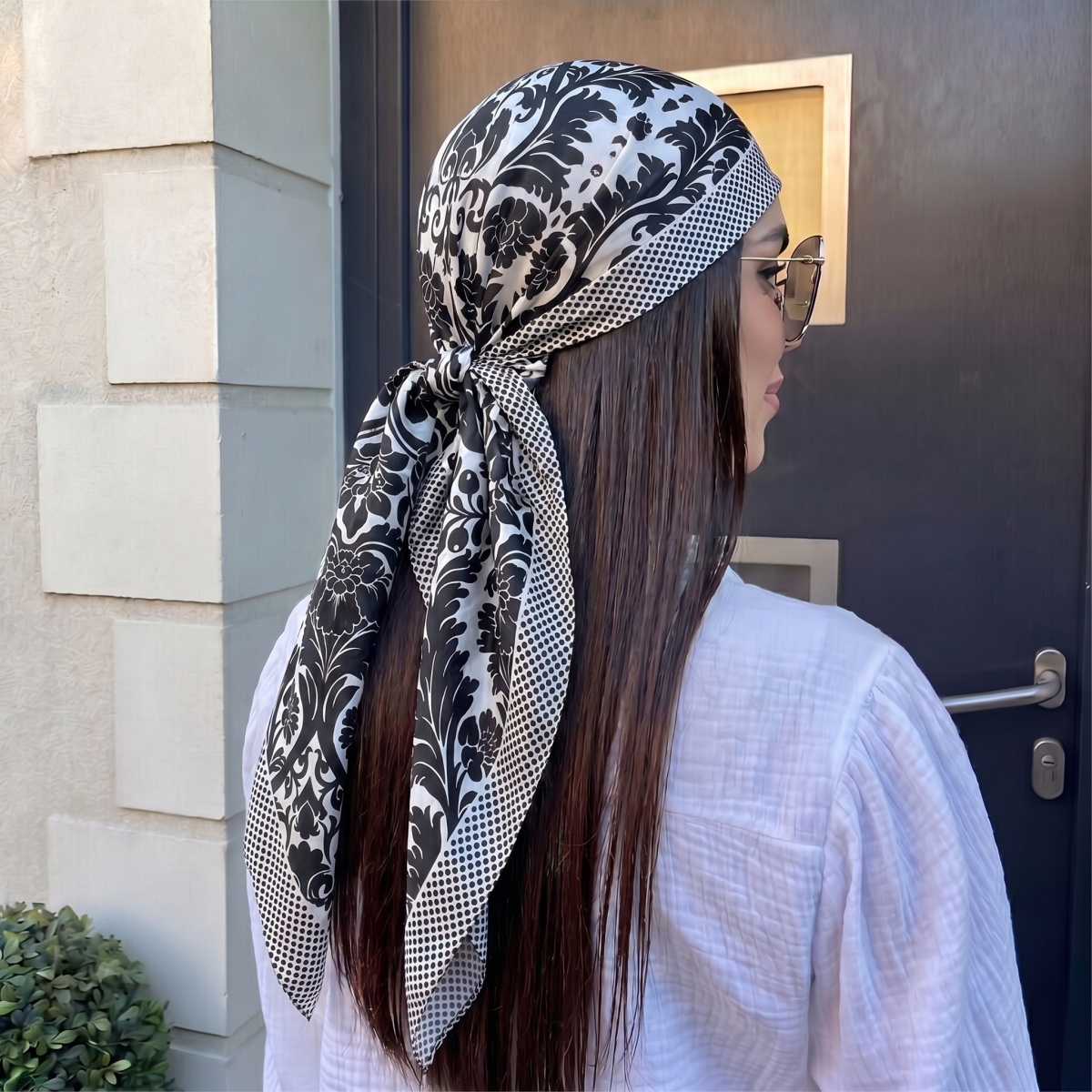 NEW Women Silk Square Scarf La - огляд і ціна Pashmina Wrap Large