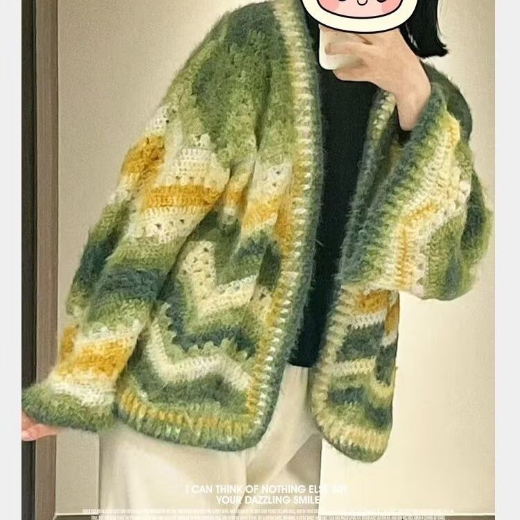 Gradient Wool Mohair Yarn Dyei - огляд і ціна Woven Scarf Blanket