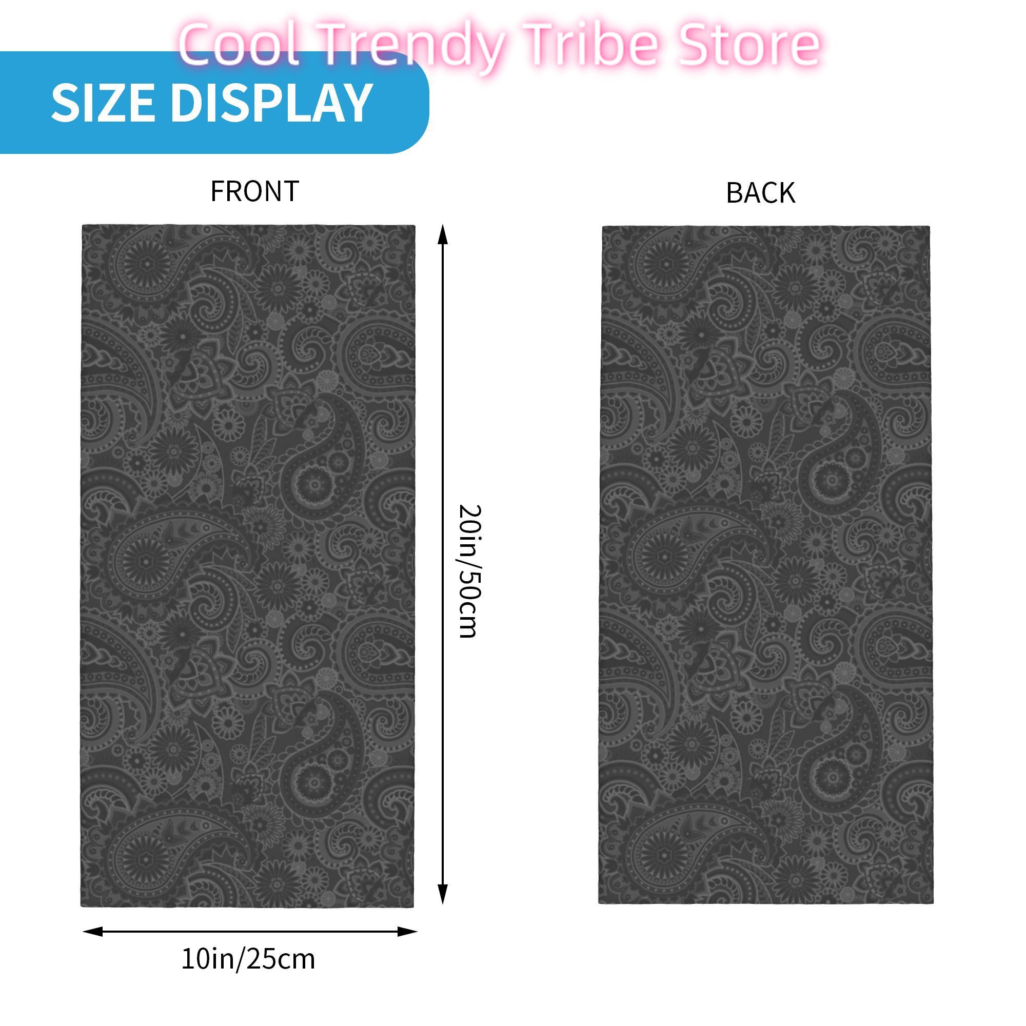 Custom Paisley Chicano Bandana - огляд і ціна Neck Warmer Tube
