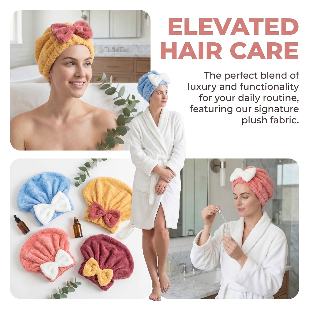 Microfiber Hair Drying Cap, Qu - огляд і ціна Head Wrap Turban