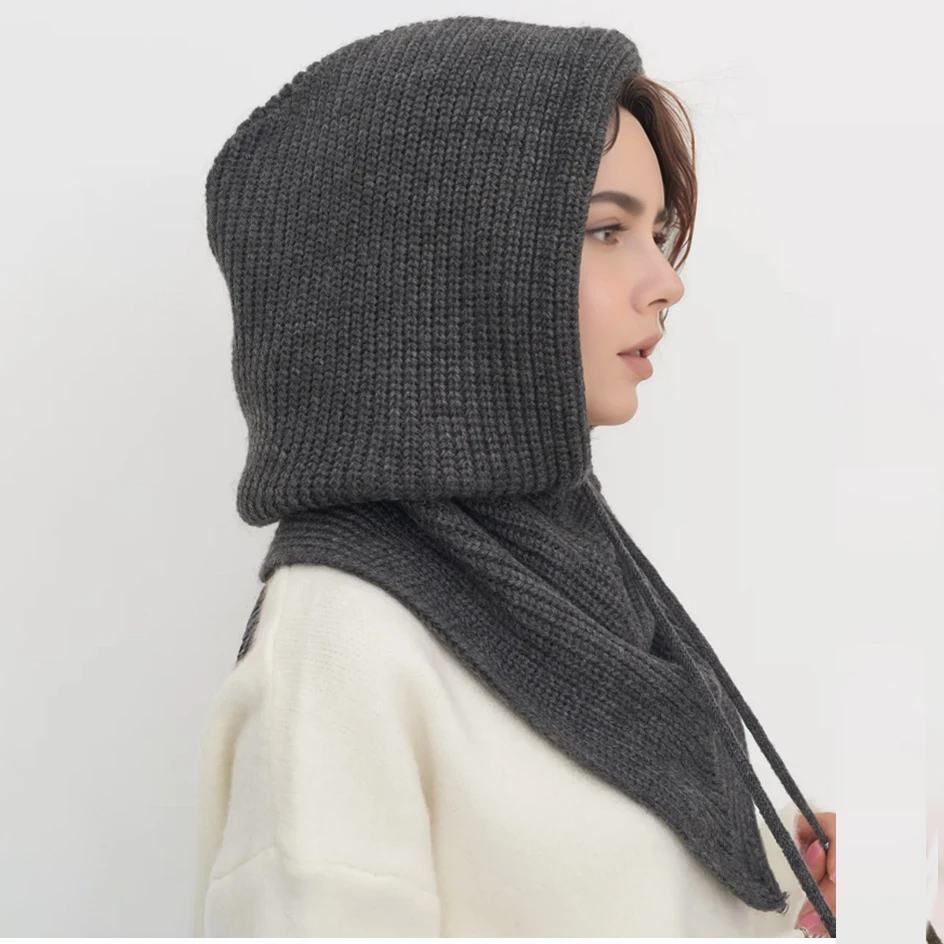 Women's Knitted Beanie Hat wit - огляд і ціна Infinity Scarf Knit