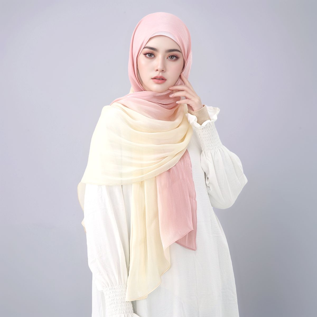 Gradient Twinkle Silk Hijab Sc - огляд і ціна Head Wrap Turban