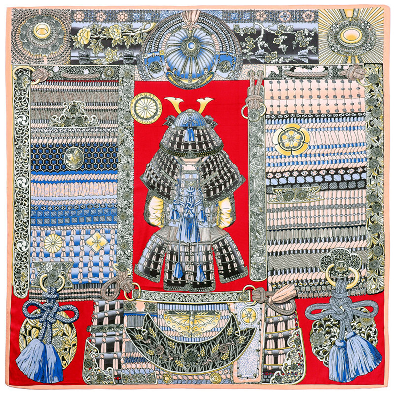 2024 New Design Court Armor Sc - огляд і ціна Scarf Silk Square