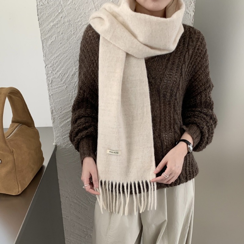 Korean Version Chic Solid Tass - огляд і ціна Muffler Men Wool