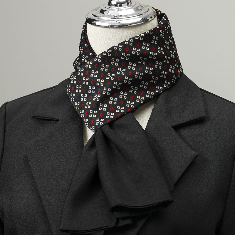 Men's Scarf Imitation Silk Nec - огляд і ціна Ascot Neck Scarf