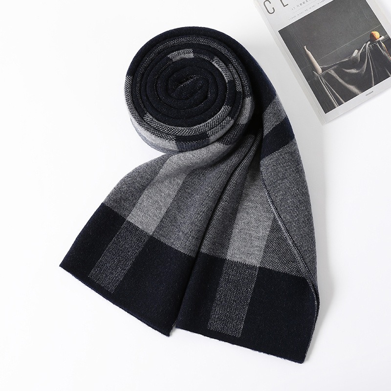 Luxury Scarf Man Winter Warm W - огляд і ціна Muffler Men Wool