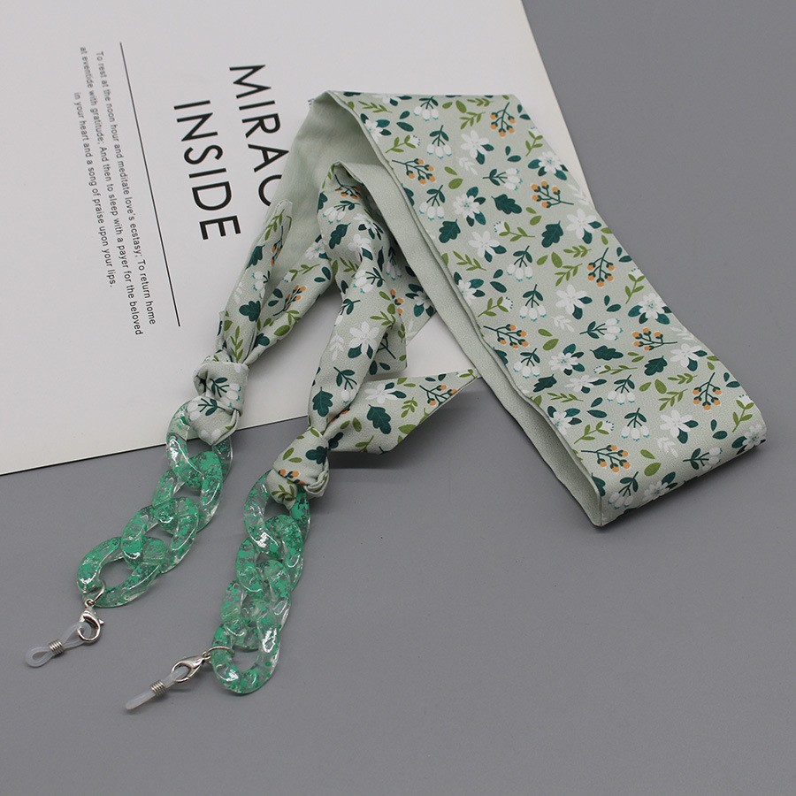 Bohemia Print Silk Scarf Glass - огляд і ціна Silk Neck Scarf