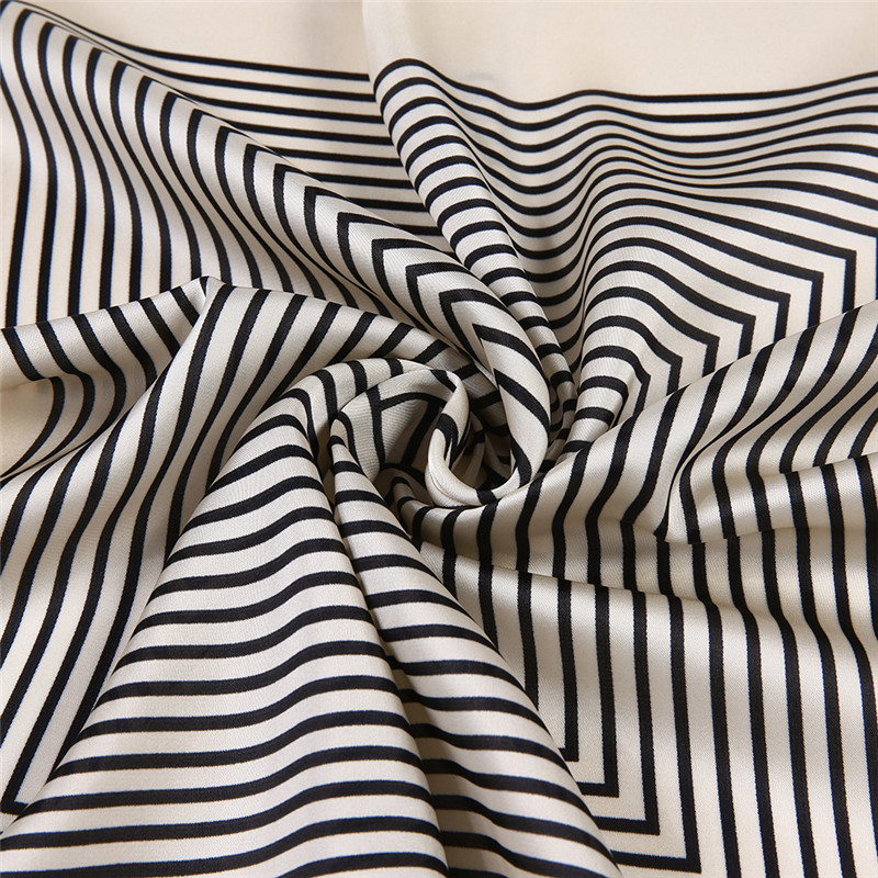 Fringe Frame Square Scarves Ba - огляд і ціна Silk Tie Striped