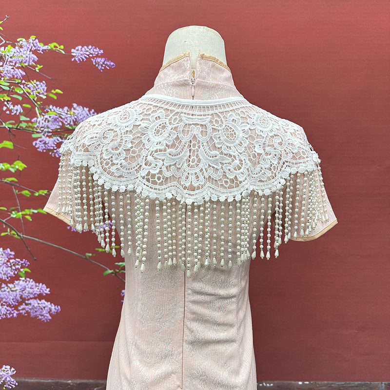 Vintage Pearl Tassel Shawl Anc - огляд і ціна Stole Wedding Shawl