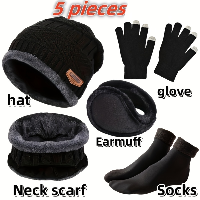 Men's winter hat, outdoor wint - огляд і ціна Muffler Men Wool
