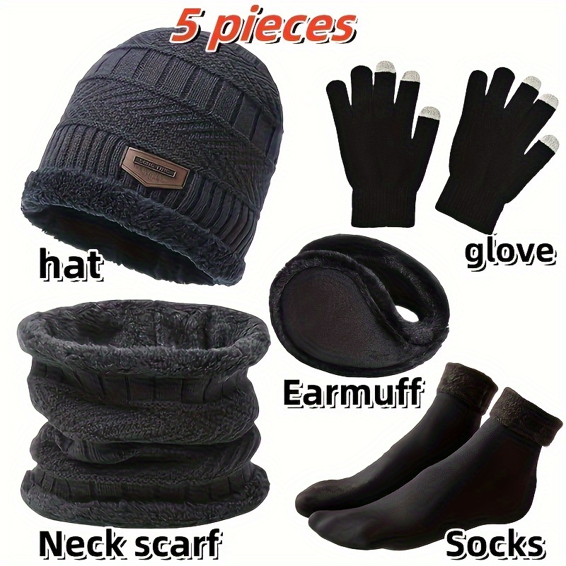 Men's winter hat, outdoor wint - огляд і ціна Muffler Men Wool