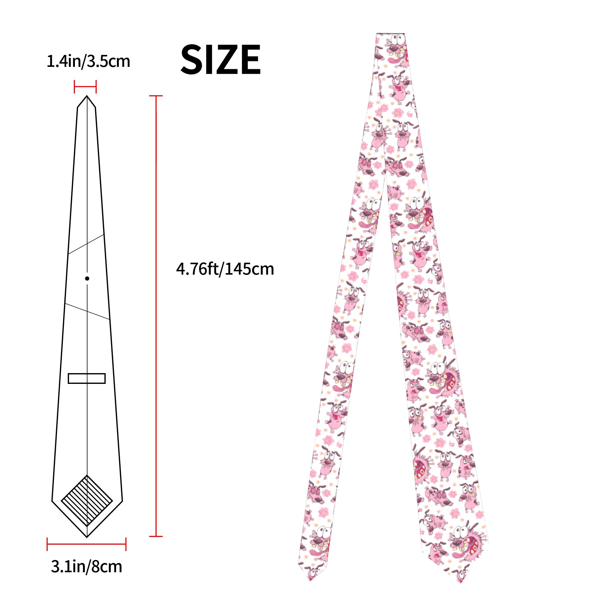 Neckties Cowardlys Dog Pink Fl - огляд і ціна Skinny Tie Men